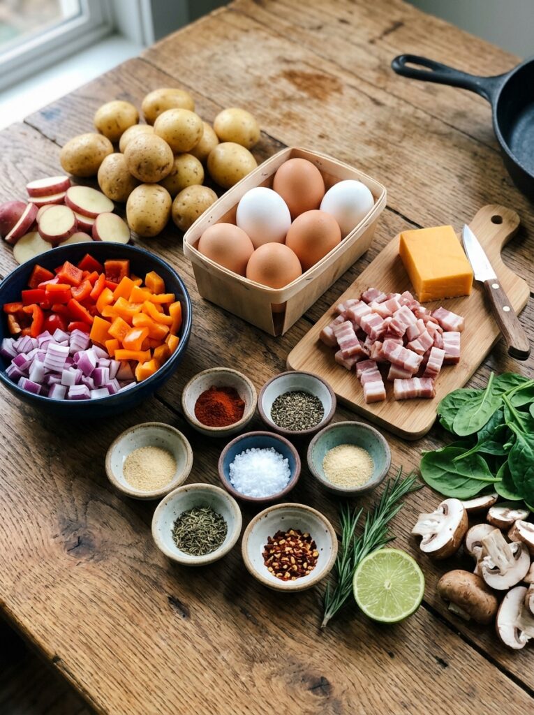 Ingredients for breakfast 202604251237