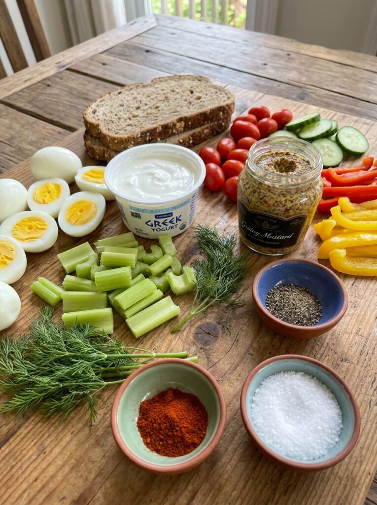 High Protein Egg Salad Lunch Sandwich 13 Ingredients for egg 202604272125