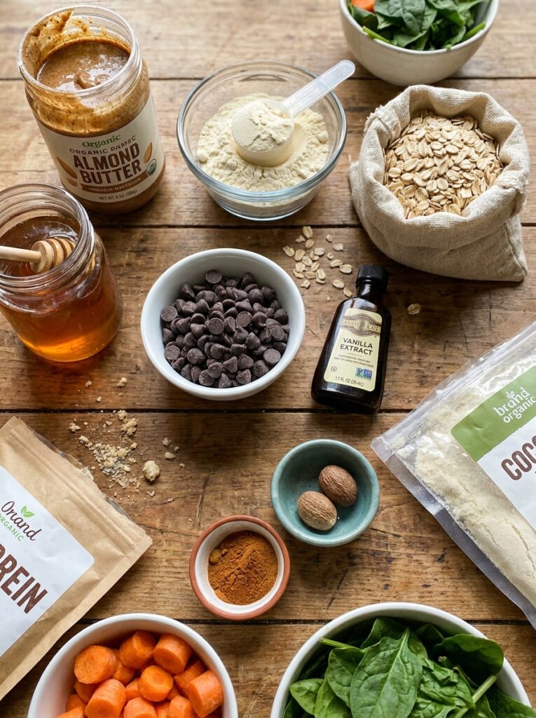 High Protein Cookie Dough Energy Balls 13 Ingredients for energy balls 202605011615