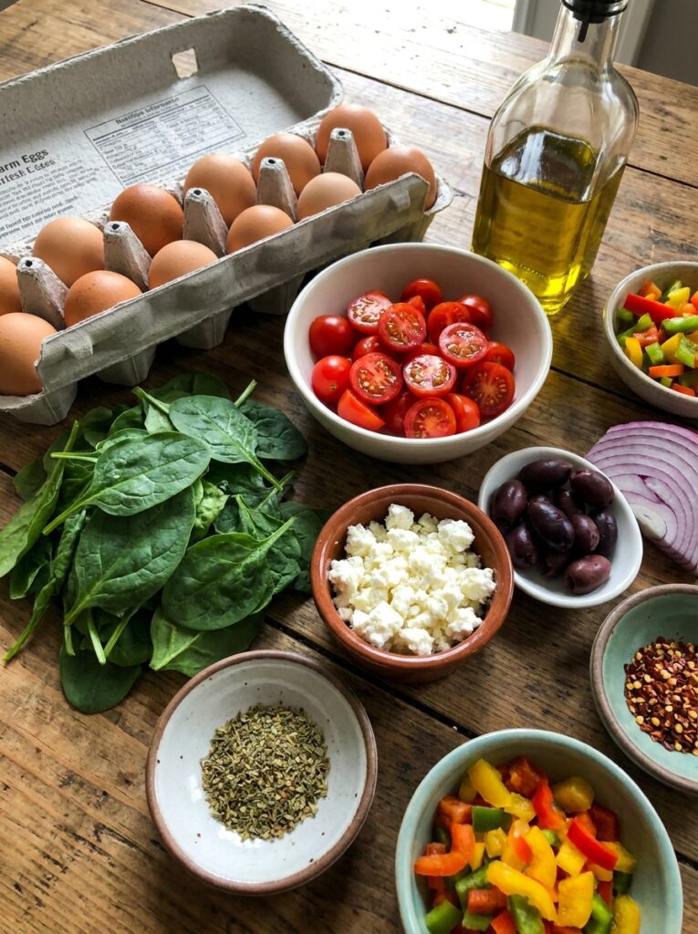 High Protein Mediterranean Frittata Bake: A Complete Homemade Recipe 13 Ingredients for frittata bake 202605011639
