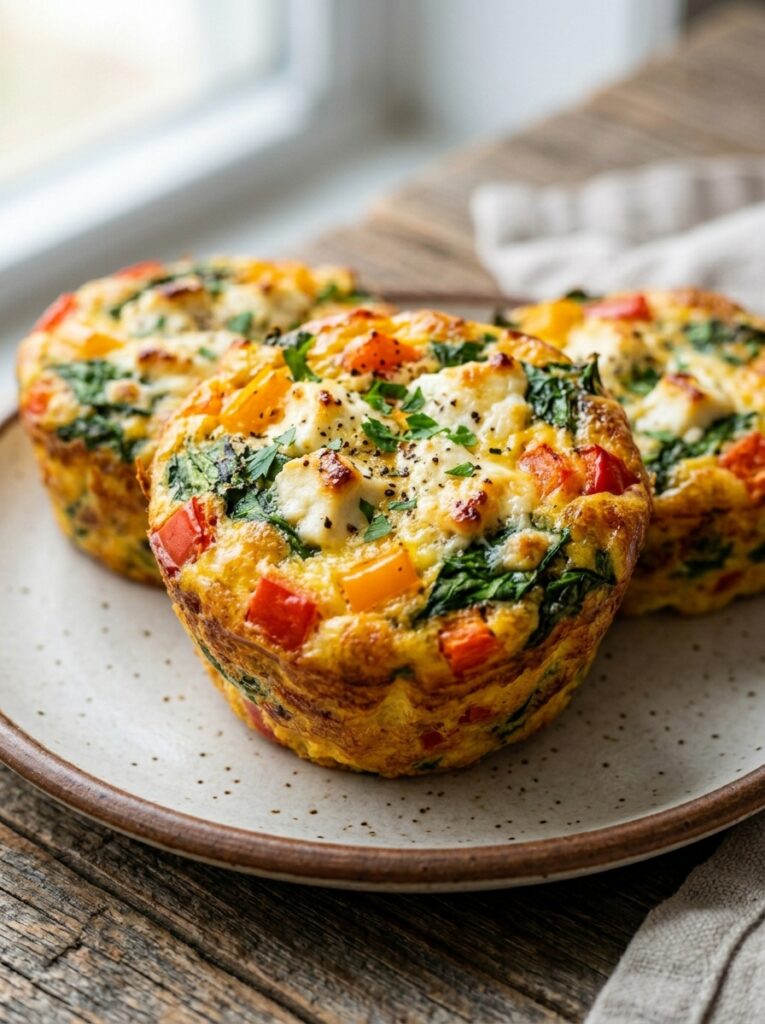 High Protein Mini Frittata Muffins 12 Mini frittata muffins with eggs 202604292035