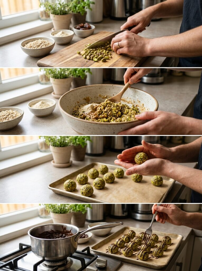 high protein pistachio energy balls: Ultimate Homemade Recipe Guide 14 Pistachio energy balls cooking p… 202604291957