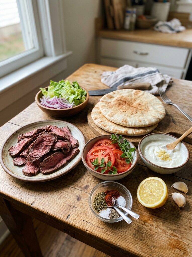 High Protein Roast Beef Pita Sandwich 13 Roast beef pita sandwich ingredi… 202604292011