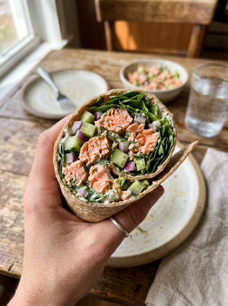 Salmon salad wrap 202604251242