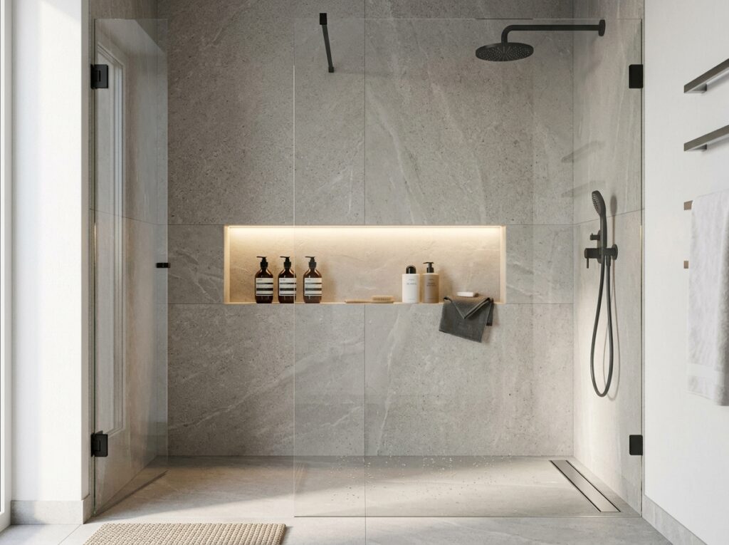 Shower with illuminated 202604091246