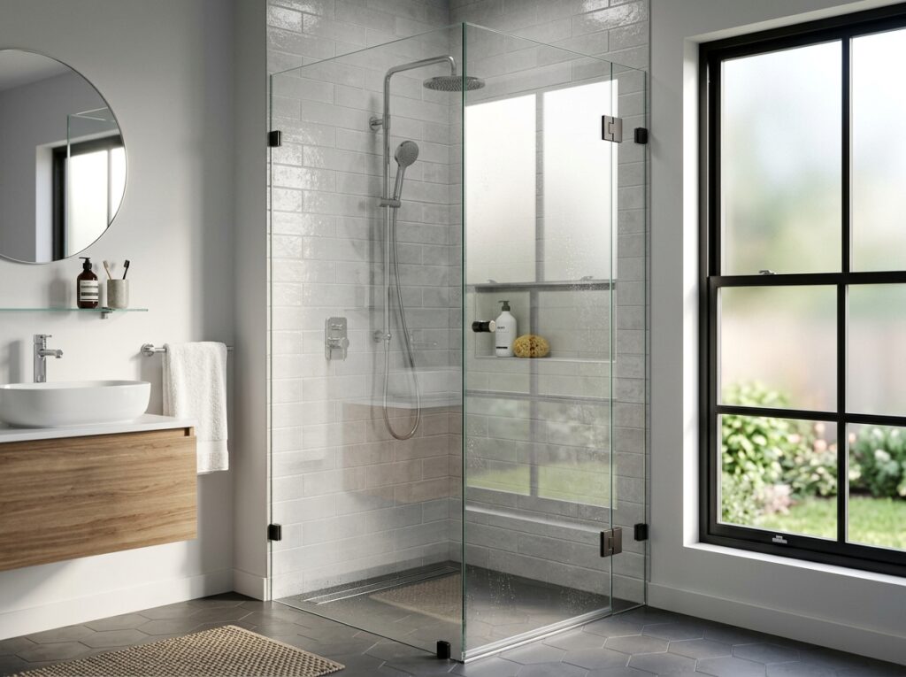 Sparkling glass partition 202604091246