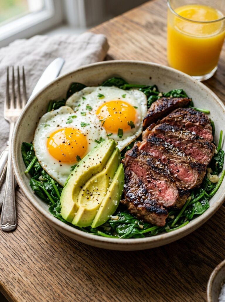 High Protein Steak and Eggs Breakfast Bowl 17 Steak and eggs 202604231859