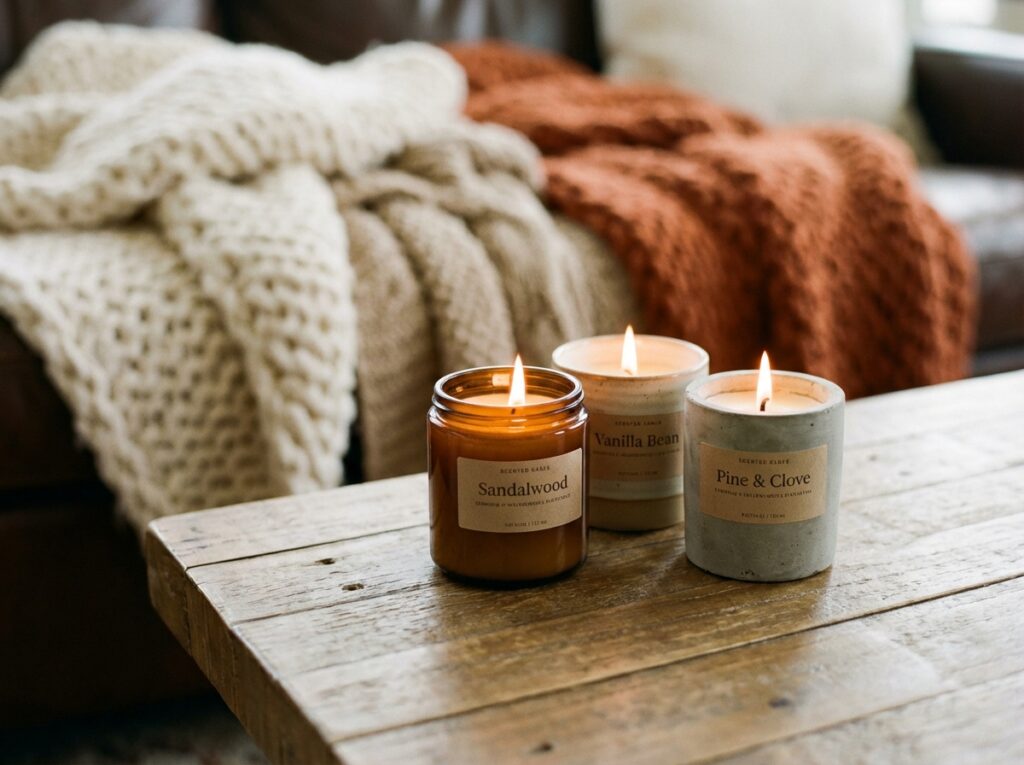 Three scented candles 202604081507