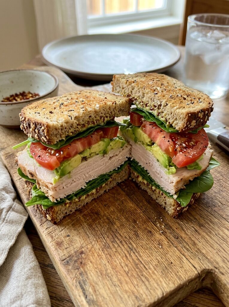 High Protein Turkey Avocado Sandwich 12 Turkey avocado sandwich 202604231853