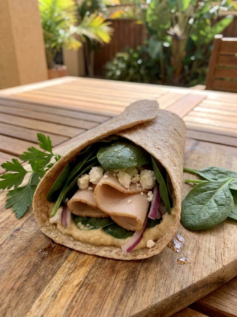 High Protein Turkey Spinach Wrap 17 Turkey spinach wrap 202604272121