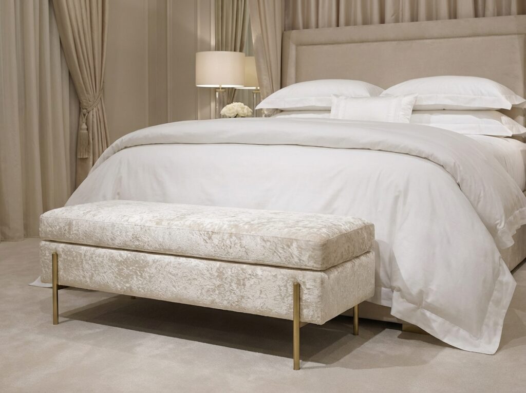 Velvet bench with 202604081425