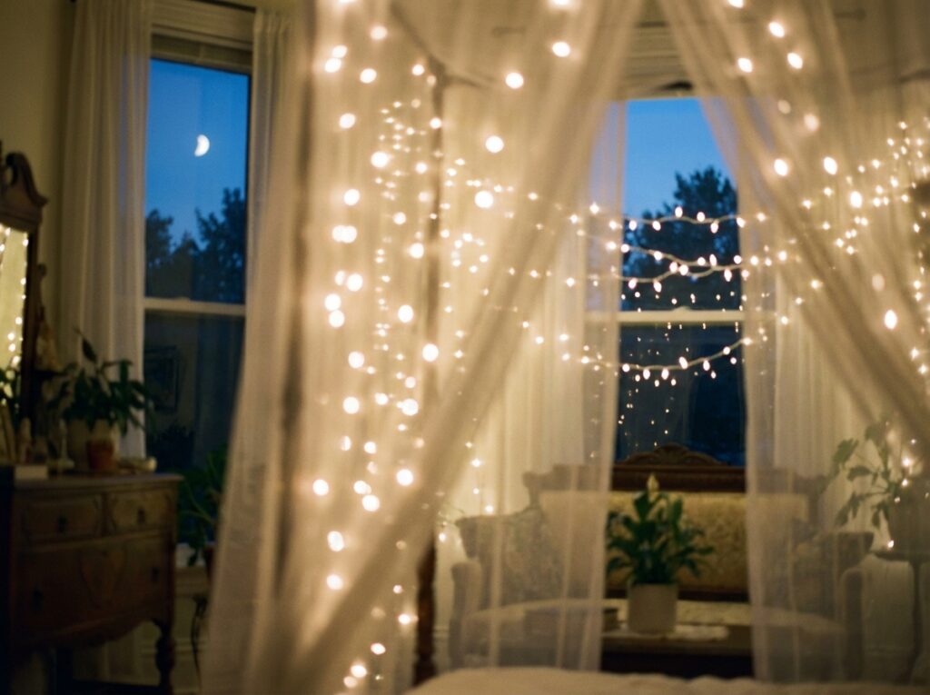 White curtains with 202604081506