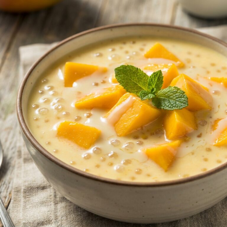 mango sago pudding recipe