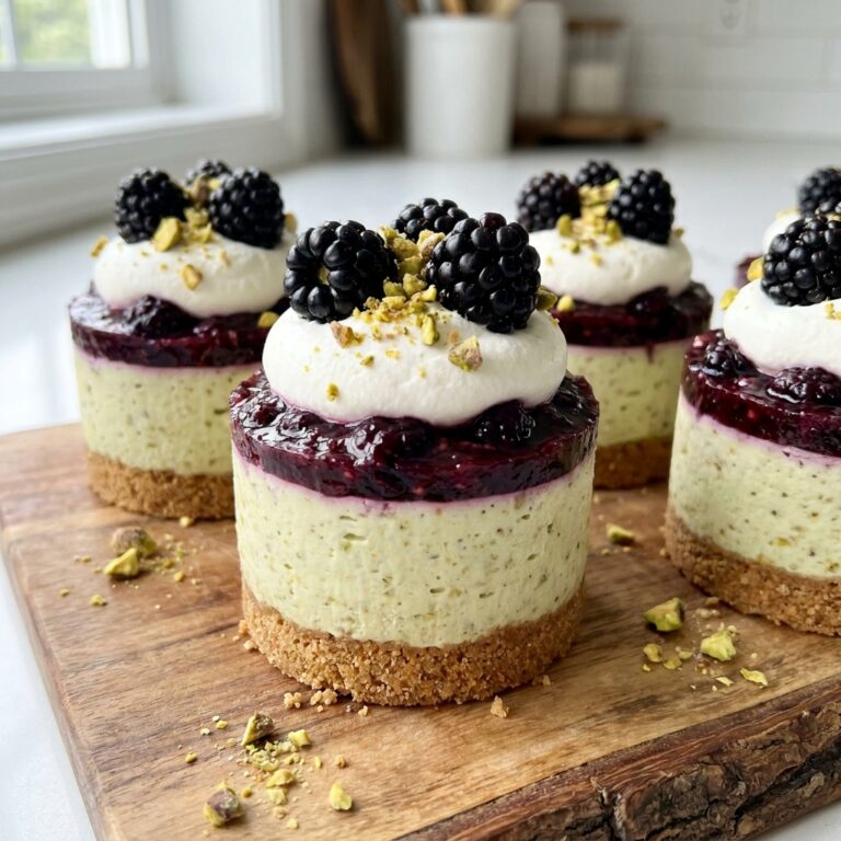 Pistachio Blackberry Cheesecake Towers Recipe: Elegant No-Bake Dessert 2026 17 pistachio blackberry cheesecake towers recipe