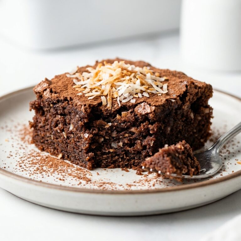 healthy chocolate coconut snack cake gluten free