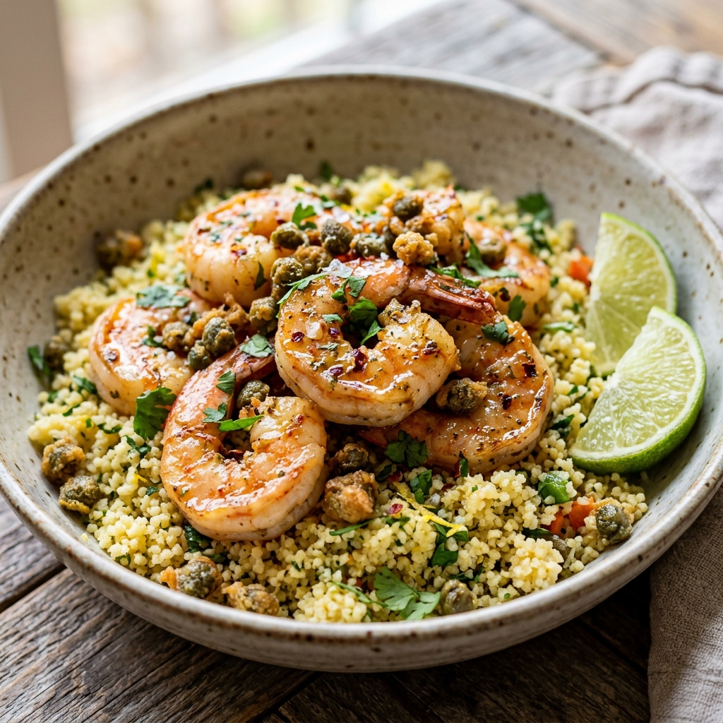 Mojo Shrimp With Couscous and Fried Capers Recipe 2026 12 Mojo Shrimp With Couscous and Fried Capers Recipe