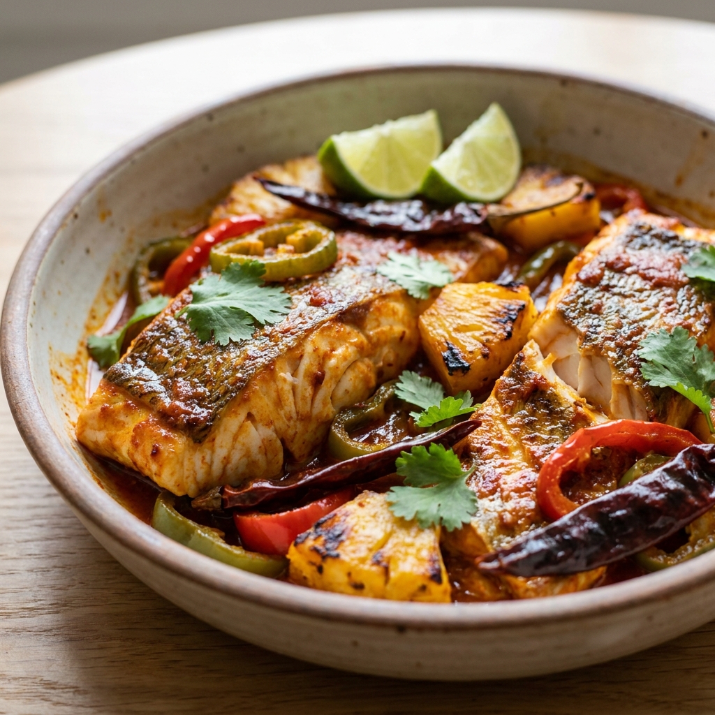 Roasted Fish al Pastor recipe