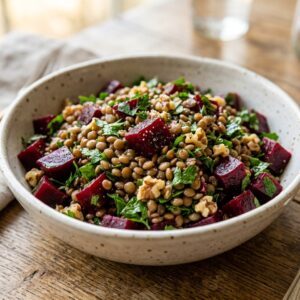 No-Cook Beet and Lentil Salad Recipe