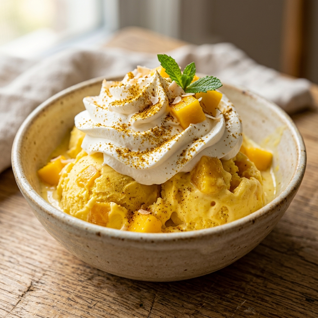 instant mango ice cream with cool whip curry