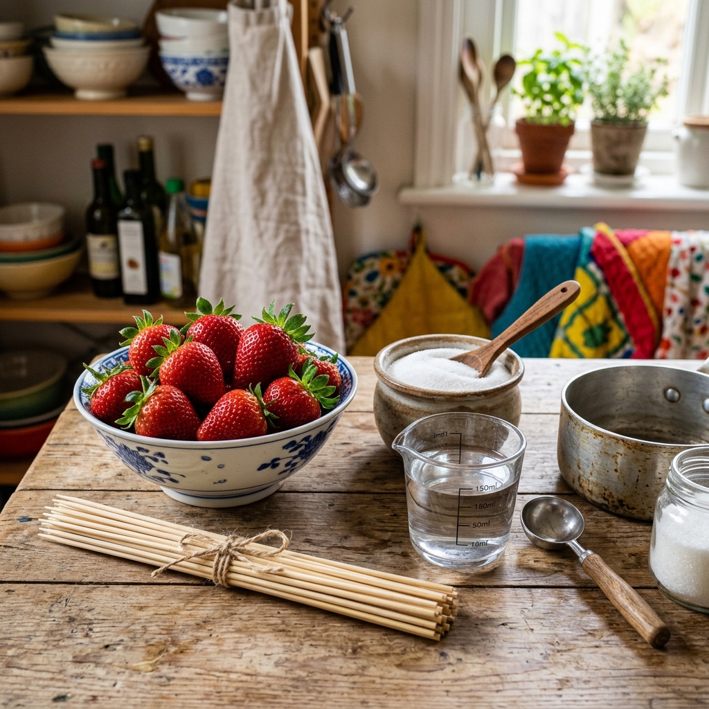 Tanghulu Strawberries Recipe