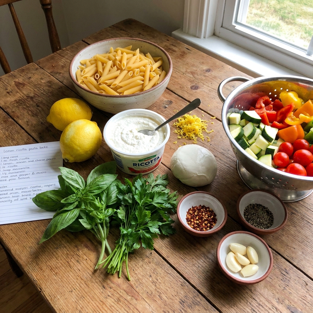 Lemon Ricotta Pasta Bake Recipe