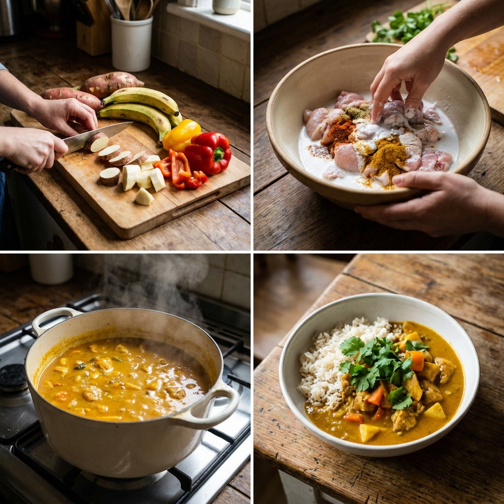 caribbean curry bowl homemade recipe