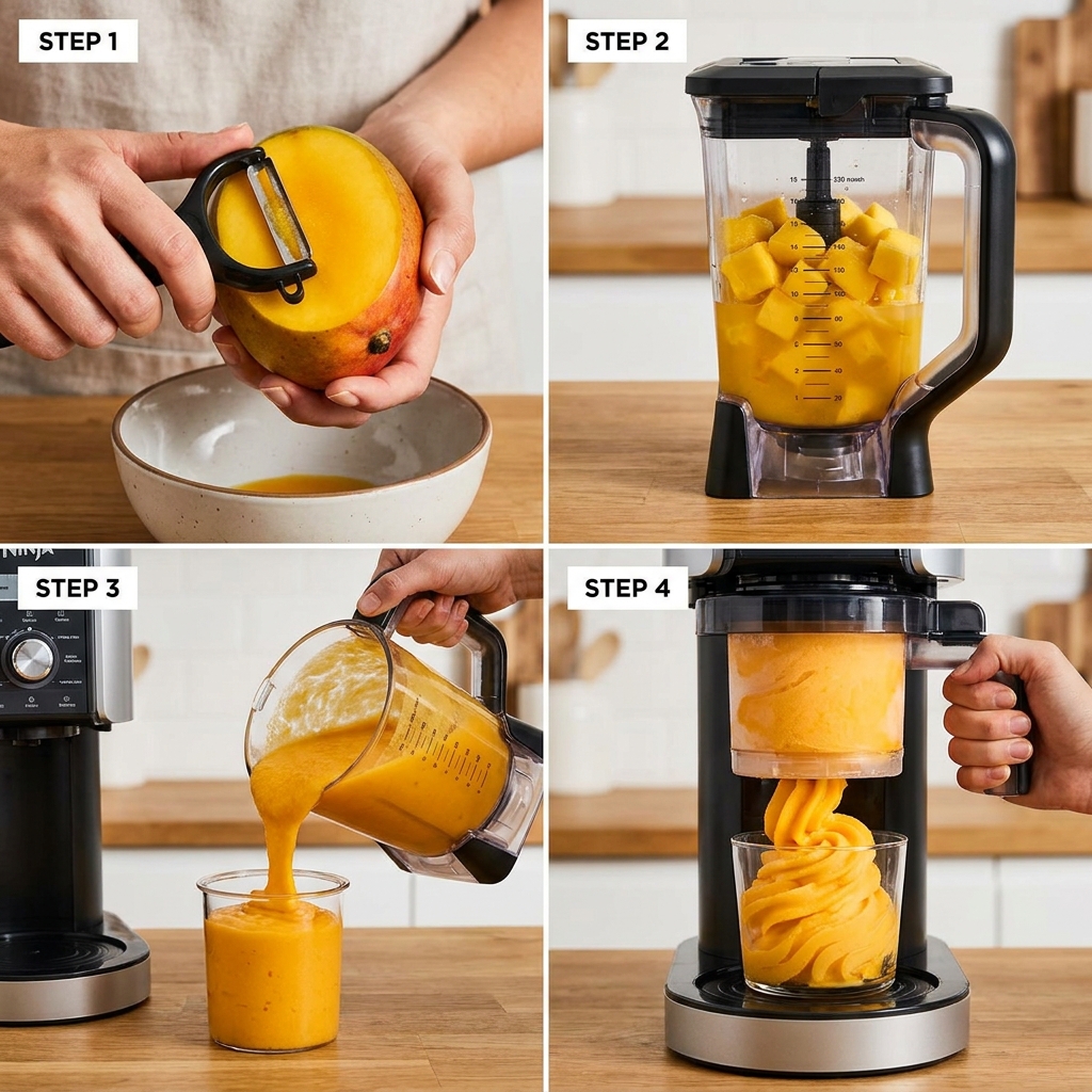 Ninja Creami Mango Sorbet Recipe: Homemade Frozen Tropical Treat 2026 14 Ninja Creami Mango Sorbet Recipe
