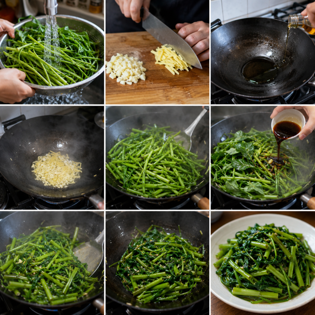 Morning Glory Vegetable Recipe: Easy Stir-Fry with Garlic and Ginger 2026 14 Morning Glory Vegetable Recipe