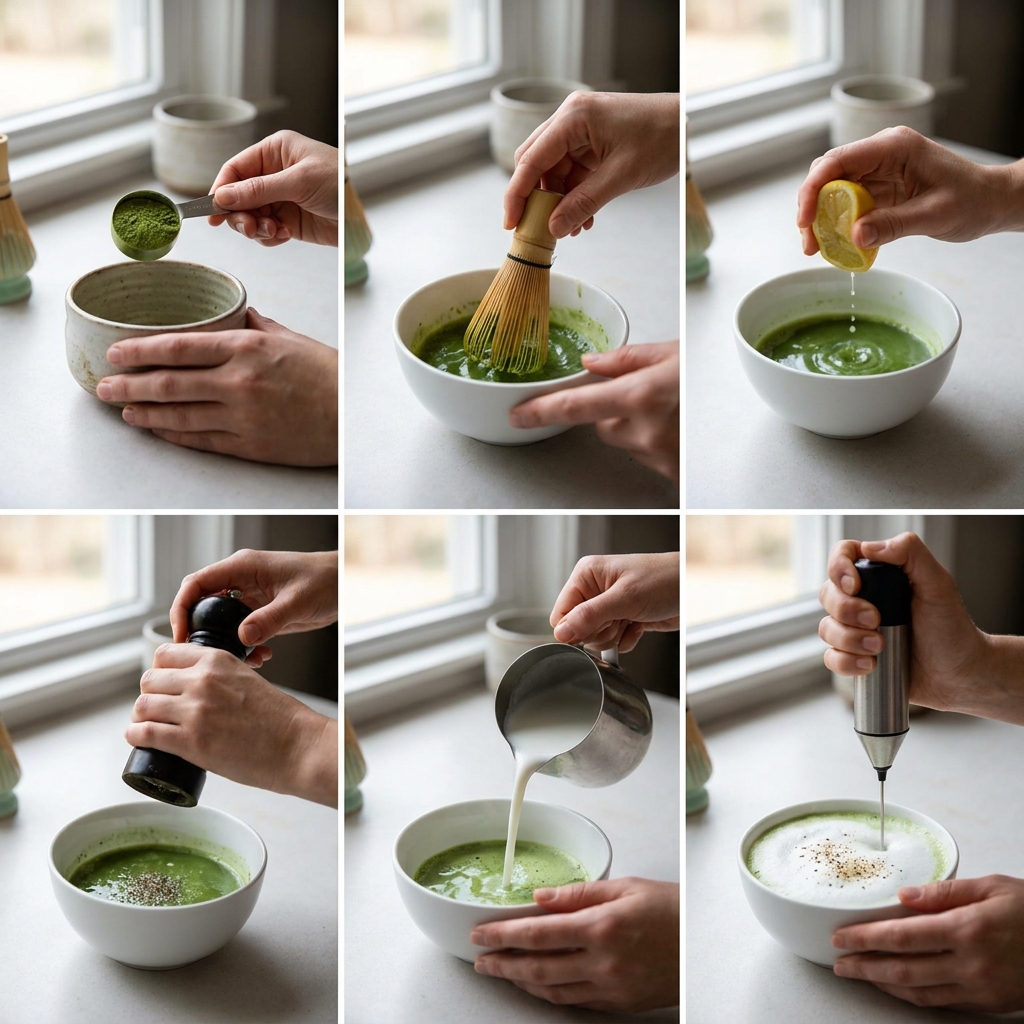 Lemon Pepper Matcha Recipe: Creamy Latte with Citrus Zing 2026 14 Lemon pepper matcha recipe
