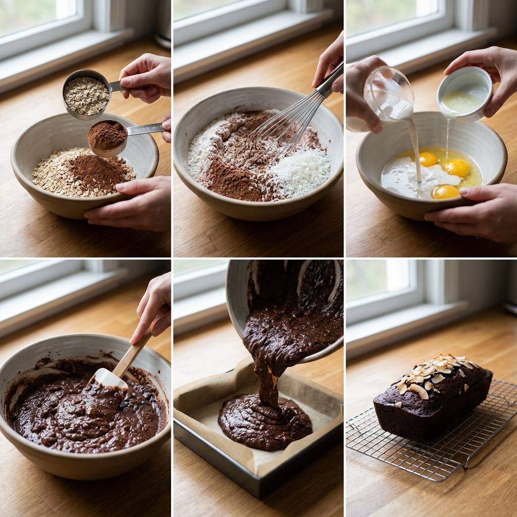healthy chocolate coconut snack cake gluten free