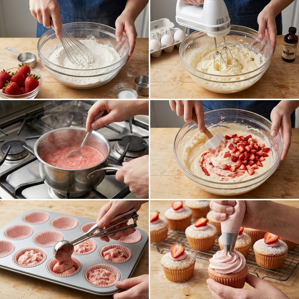 Strawberries And Cream Cupcakes Recipe 2026 14 Strawberries And Cream Cupcakes Recipe