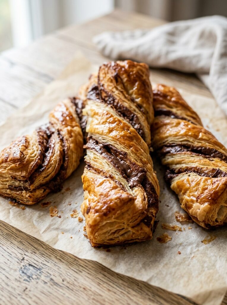 3 ingredient puff pastry Nutella twists 1 3 ingredient Nutella twists 202606121409