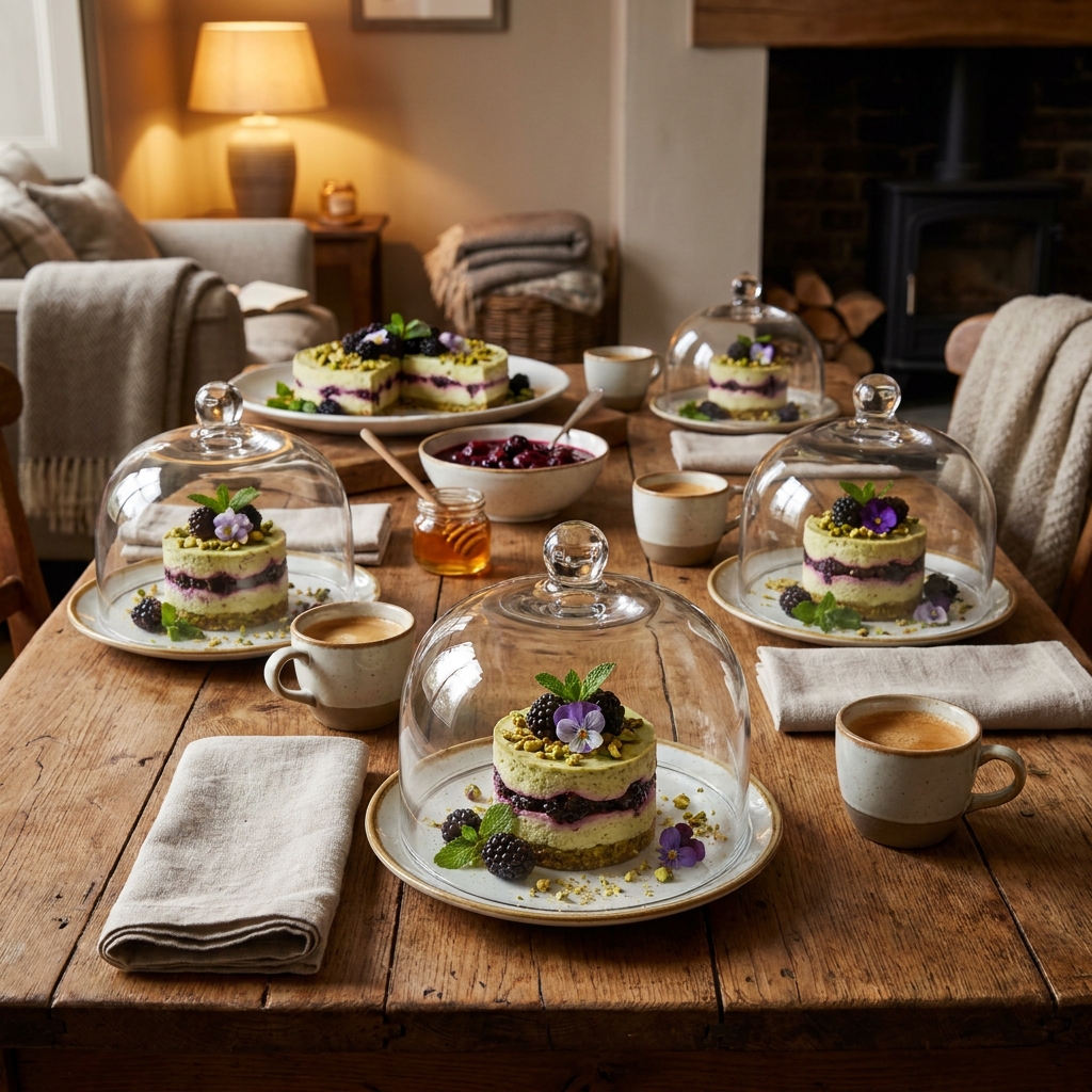 Pistachio Blackberry Cheesecake Towers Recipe: Elegant No-Bake Dessert 2026 15 pistachio blackberry cheesecake towers recipe