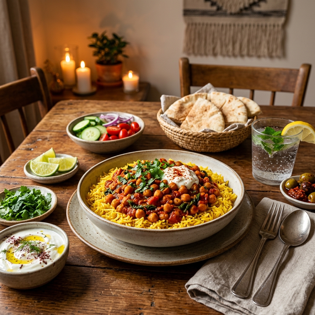 Harissa Chickpeas With Turmeric Rice Recipe: A Vibrant, Aromatic Middle Eastern Dish 2026 15 Harissa Chickpeas With Turmeric Rice recipe