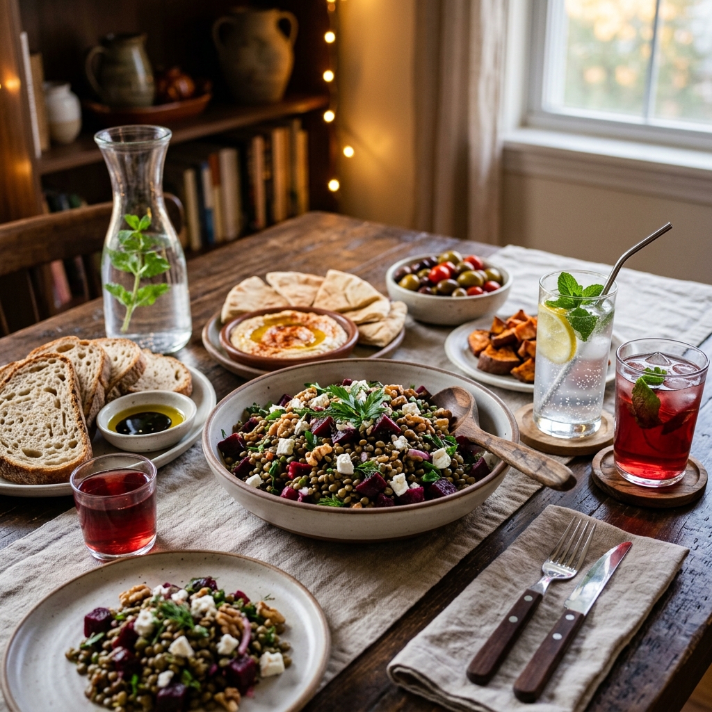 No-Cook Beet and Lentil Salad Recipe