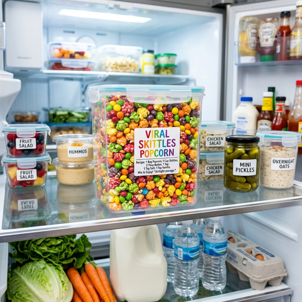 Viral Skittles Popcorn Recipe: The Ultimate Sweet Snack 2026 16 Viral Skittles Popcorn Recipe