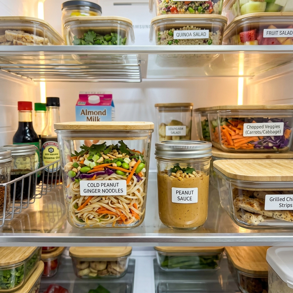 Cold Peanut Ginger Noodles Recipe