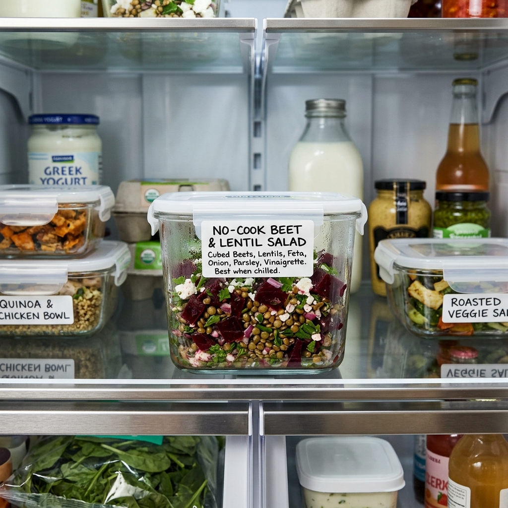 No-Cook Beet and Lentil Salad Recipe