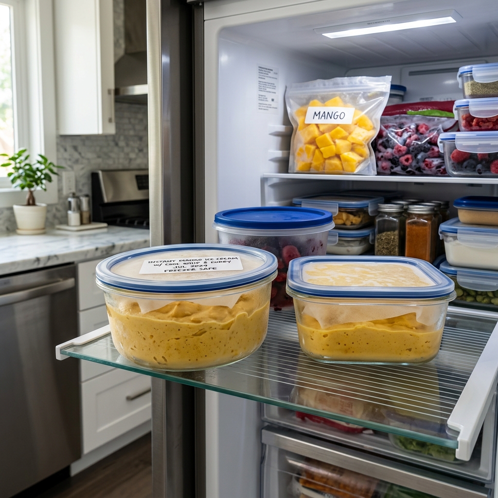 instant mango ice cream with cool whip curry