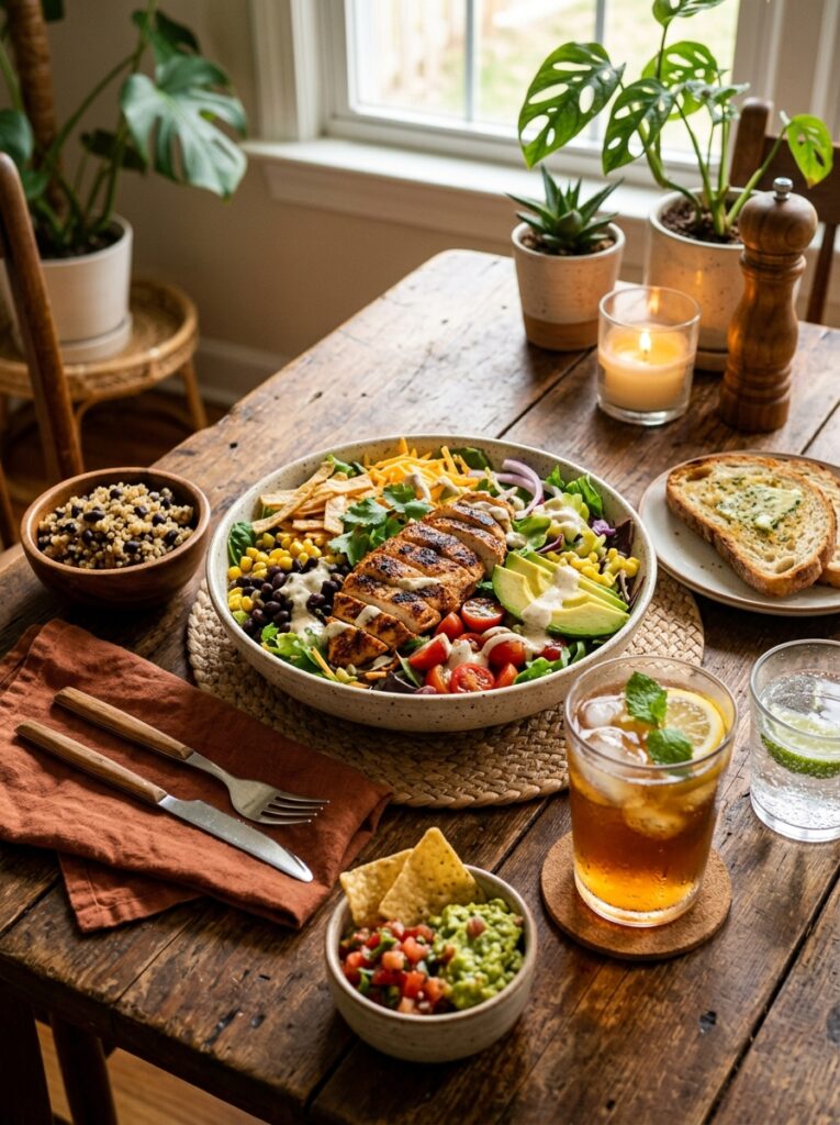High Protein Southwest Chicken Lunch Salad: A Complete Recipe Guide 15 A full serving setup of 202605121507