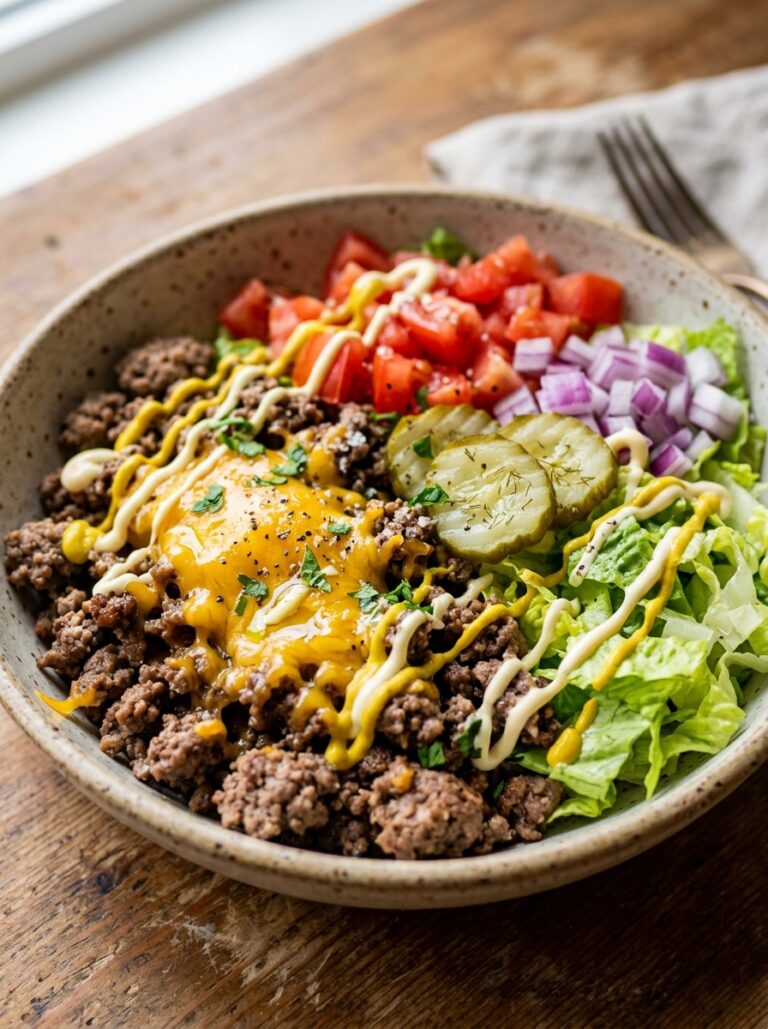 High Protein Cheeseburger Bowl: Ultimate Recipe Guide 17 A realistic close up recipe photo 202605081831