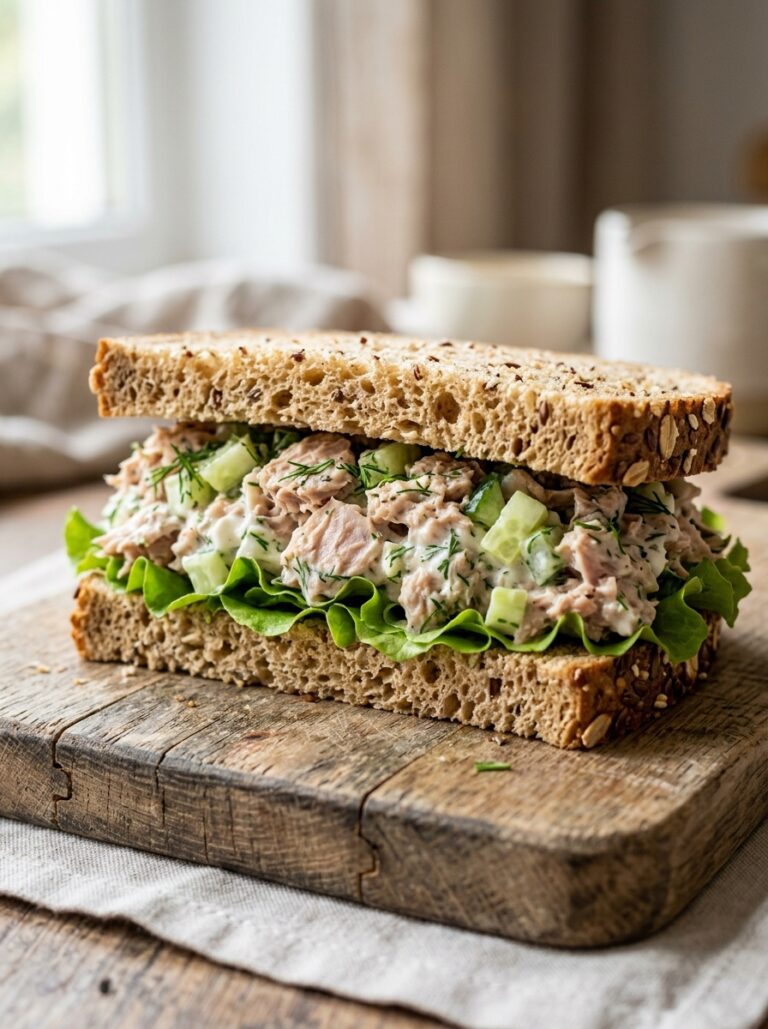 high protein tuna cucumber sandwich: A Fresh, Crunchy, and Nutritious Delight 17 A realistic close up recipe photo 202605081925