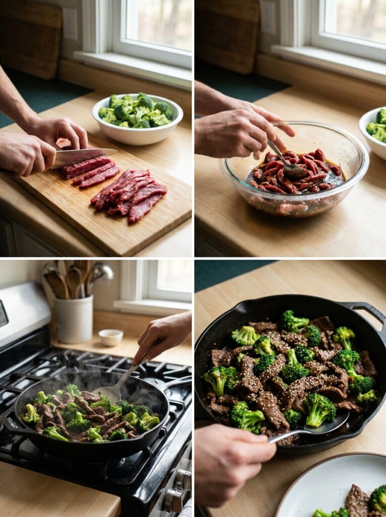 High Protein Beef Broccoli Skillet Recipe 14 A step by step cooking process 202605131638