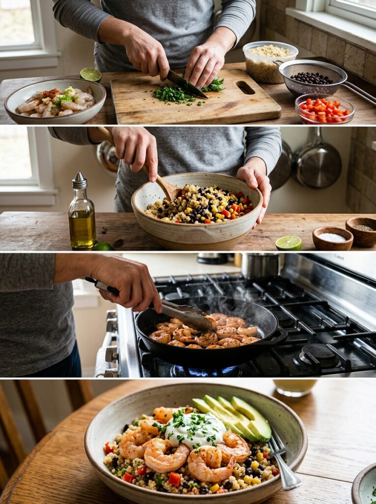High Protein Shrimp Quinoa Bowl 14 A step by step cooking process 202605181713