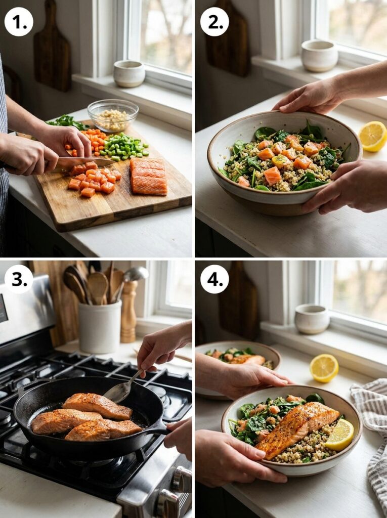 High Protein Lemon Salmon Bowl: A Complete Guide 14 A step by step cooking process of 202605131617
