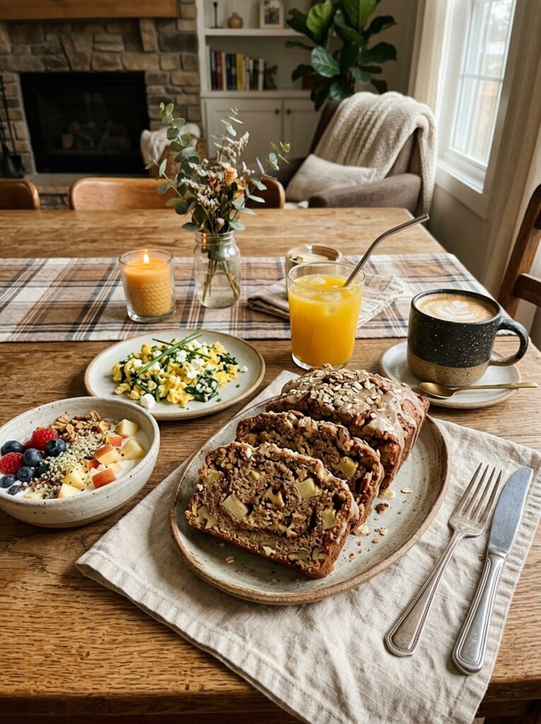 Apple cinnamon loaf with side 202605211210