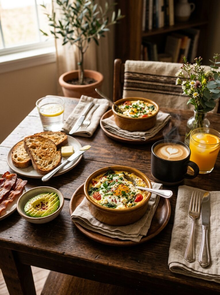 High Protein Baked Eggs With Spinach: A Delicious and Healthy Breakfast Recipe 15 Baked eggs with spinach setup 202605081309