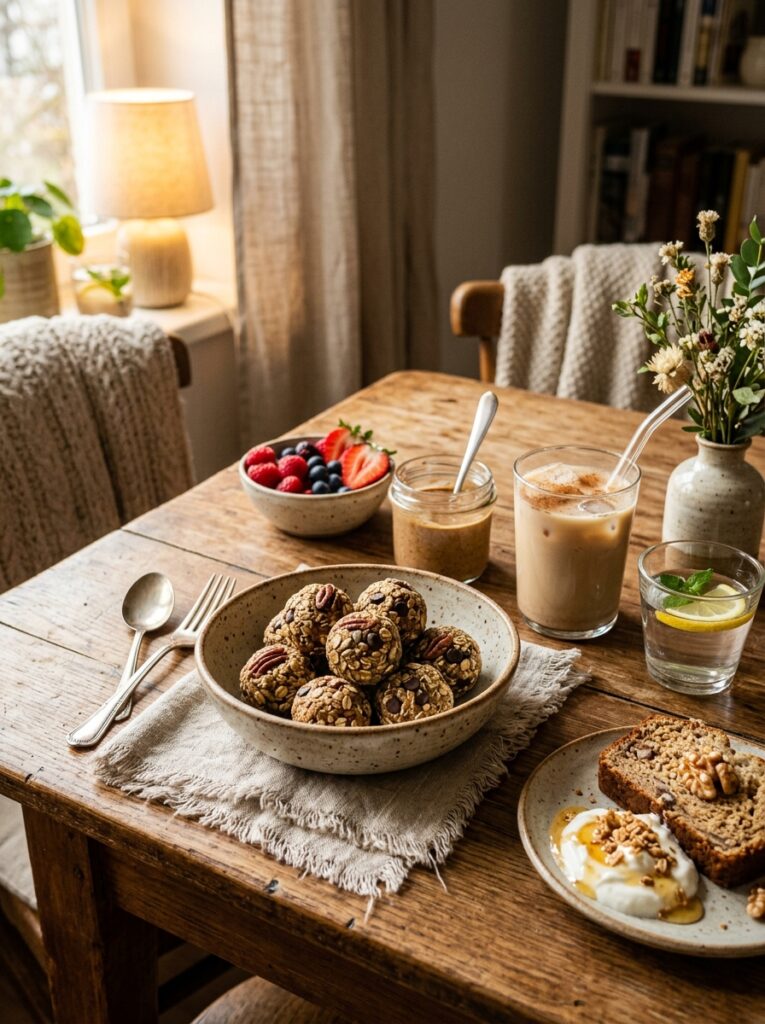 Banana bread energy balls setup 202605021301
