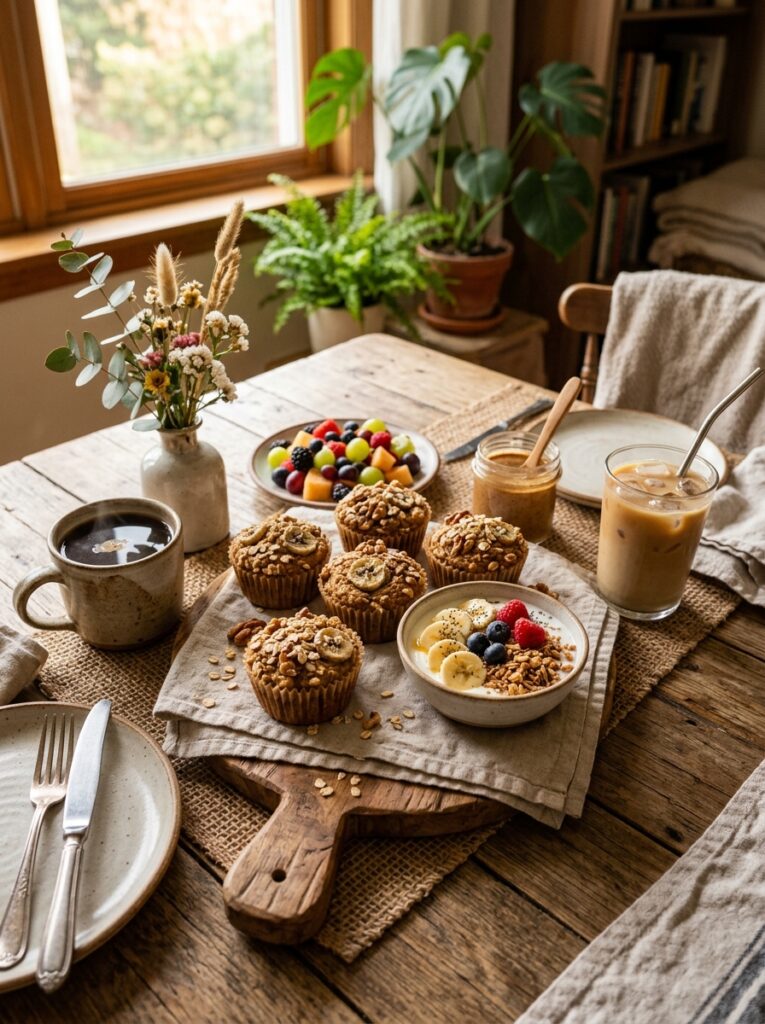 High Protein Banana Oatmeal Muffins 15 Banana oatmeal muffins setup 202605121455