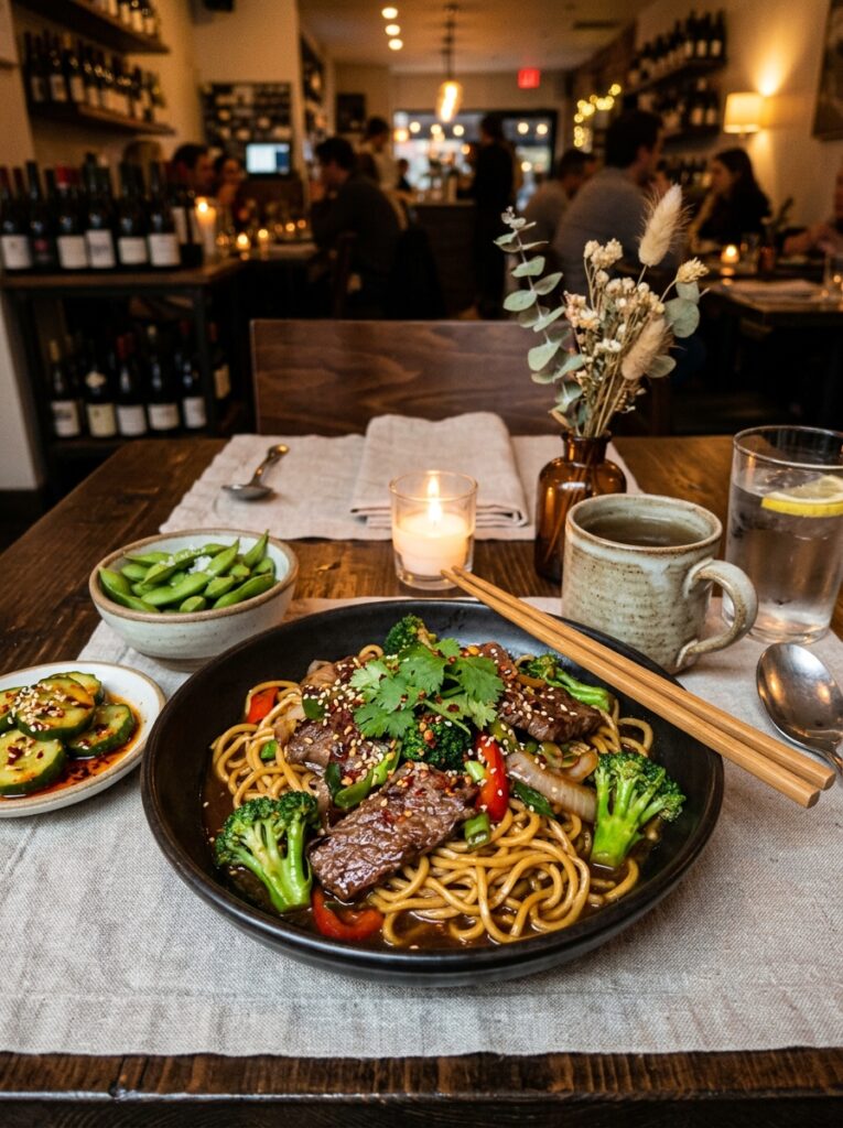 High Protein Beef and Broccoli Noodles 15 Beef and broccoli noodles setup 202605211217